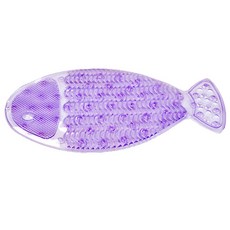 리버그린 흡착 물고기 빨래판, 퍼플, 1개