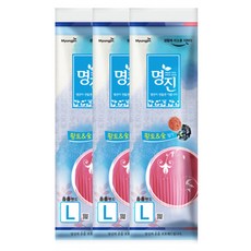 명진 고무장갑, 3개입, 대(L)