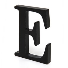 홈 인테리어 소품 스텐딩 이니셜 02, E + 블랙