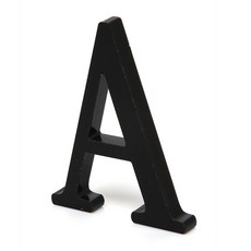 居家裝飾品 站立式字母 02, A (黑色)