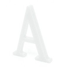 홈 인테리어 소품 스텐딩 이니셜 02, A + 화이트