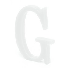 홈 인테리어 소품 스텐딩 이니셜 02, G + 화이트