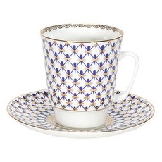 임페리얼포슬린 코발트넷 메이 티컵 + 소서 311-14574, 혼합 색상, 1세트