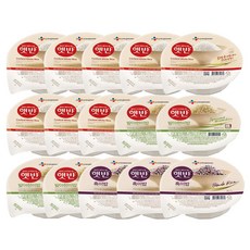 CJ 백미 210g x 8p + 흑미 210g x 4p + 현미 210g x 3p, 1세트