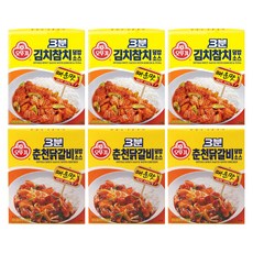 OTTOGI 不倒翁 3分鐘即食泡菜鮪魚醬 150g 3入+春川辣炒雞醬 150g 3入, 1組