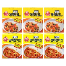 OTOKI 不倒翁 3 Minutes 即食辣豬肉蓋飯醬 150g 3包 + 泡菜鮪魚蓋飯醬 150g 3包, 2款, 1組