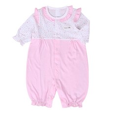 Organic Boom 花雨圖案7分袖連身衣