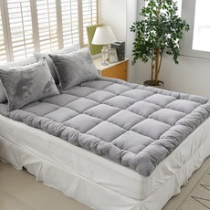 BLEDIK HOME Allergy-care超細纖維軟床墊, 灰色