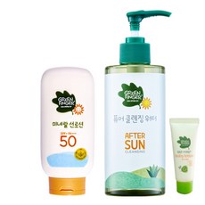 그린핑거 미네랄 썬로션 80ml + 퓨어 클렌징 워터 300ml + 여행용 20ml 랜덤 발송, 1세트
