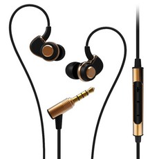 사운드매직 이어폰, PL30+C, 블랙골드