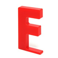 홈 인테리어 소품 아크릴 스텐딩 이니셜 01, F (레드)