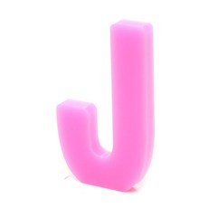 홈 인테리어 소품 아크릴 스텐딩 이니셜 01, J (핑크)