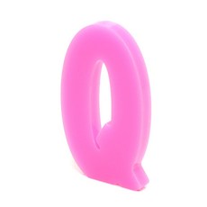 홈 인테리어 소품 아크릴 스텐딩 이니셜 01, Q (핑크)