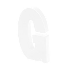 홈 인테리어 소품 아크릴 스텐딩 이니셜 01, G (투명)