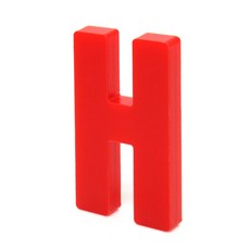 홈 인테리어 소품 아크릴 스텐딩 이니셜 01, H (레드)