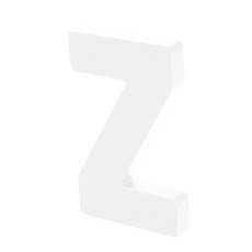 홈 인테리어 소품 아크릴 스텐딩 이니셜 01, Z (투명)