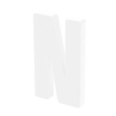 홈 인테리어 소품 아크릴 스텐딩 이니셜 01, N (투명)