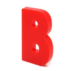 홈 인테리어 소품 아크릴 스텐딩 이니셜 01, B (레드)