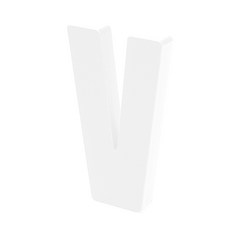 홈 인테리어 소품 아크릴 스텐딩 이니셜 01, V (투명)