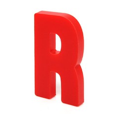 홈 인테리어 소품 아크릴 스텐딩 이니셜 01, R (레드)