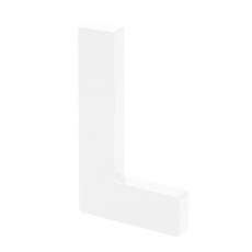 홈 인테리어 소품 아크릴 스텐딩 이니셜 01, L (투명)