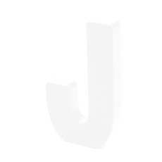 홈 인테리어 소품 아크릴 스텐딩 이니셜 01, J (투명)