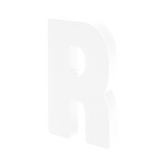 홈 인테리어 소품 아크릴 스텐딩 이니셜 01, R (투명)