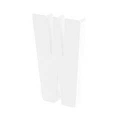 홈 인테리어 소품 아크릴 스텐딩 이니셜 01, W (투명)