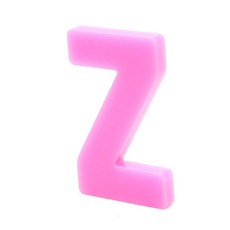 홈 인테리어 소품 아크릴 스텐딩 이니셜 01, Z (핑크)