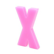 홈 인테리어 소품 아크릴 스텐딩 이니셜 01, X (핑크)
