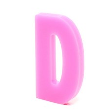 홈 인테리어 소품 아크릴 스텐딩 이니셜 01, D (핑크)