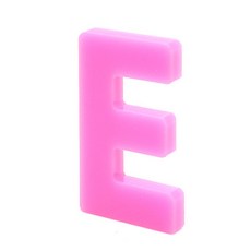 홈 인테리어 소품 아크릴 스텐딩 이니셜 01, E (핑크)