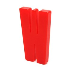 홈 인테리어 소품 아크릴 스텐딩 이니셜 01, W (레드)