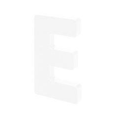 홈 인테리어 소품 아크릴 스텐딩 이니셜 01, E (투명)