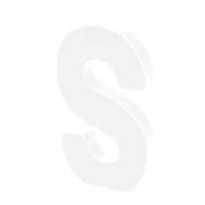 홈 인테리어 소품 아크릴 스텐딩 이니셜 01, S (투명)