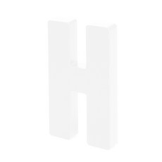 홈 인테리어 소품 아크릴 스텐딩 이니셜 01, H (투명)