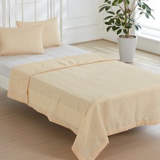 BODRE 素色壓紋聚酯纖維薄被, 檸檬黃