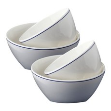 밀양본차이나 에떼르 라인 공기 2p + 대접 2p, 1세트