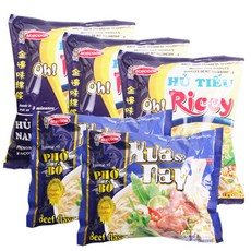 에이스쿡 포보수아 앤 나이 치킨 플레이버 라면 2p + 오 라이시 후티우 남방 라면 3p, 5개