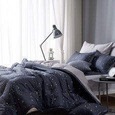 BED&DECO 星空圖案四季薄被寢具組