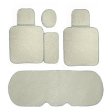 DMS 미미곰 뒷좌석 시트커버, 아이보리, 1개