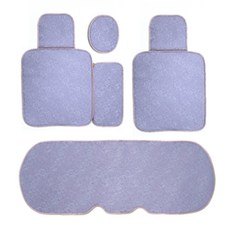 DMS 미미곰 뒷좌석 시트커버, 퍼플, 1개