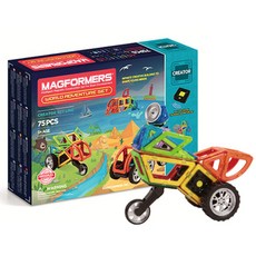 맥포머스 어드벤처 월드 블록 75p 세트, 혼합 색상, 1개