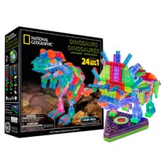 레이저페그 다이노서 24 in 1 블록 191p 세트, 혼합 색상, 1개