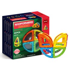 MAGFORMERS 曲線 20p 積木組, 1個, 混合顏色