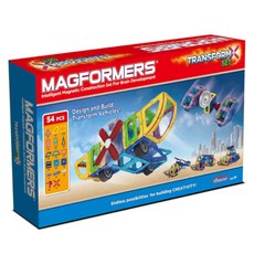 맥포머스 트랜스폼 블록 54p 세트, 혼합 색상, 1개