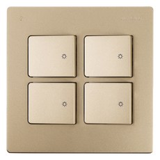 JINHEUNG 4切開關蓋 棕色, 1個