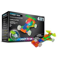 레이저페그 자동차 만들기 4 in 1 블록 49p 세트, 혼합 색상, 1개