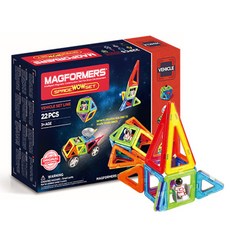 MAGFORMERS 太空Wow積木 22入組, 1個, 混色