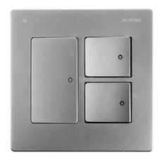 JINHEUNG 3切開關蓋 銀色, 1個